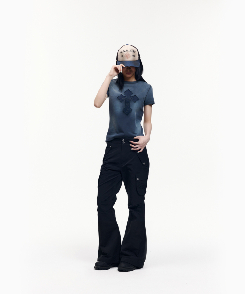 AAKAM(アーカム)の「Flare Ripstop Cargo Pants (Black)(その他パンツ・レディース・その他・1/2)」の9枚目の写真