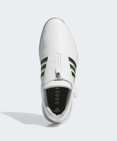 adidas（アディダス）の「ツアー360 24 ボア【adidas Golf/アディダスゴルフ】（スニーカー・メンズ・ホワイト×イエロー・28.0cm/27.5cm/27.0cm/26.5cm/26.0cm/25.5cm/25.0cm/24.5cm）」の2枚目の写真