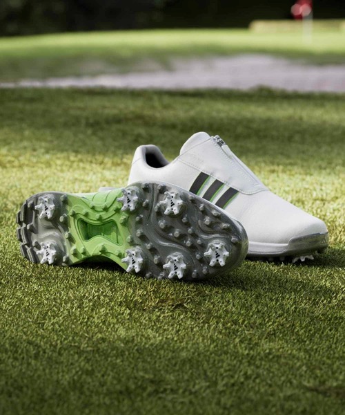 adidas（アディダス）の「ツアー360 24 ボア【adidas Golf/アディダスゴルフ】（スニーカー・メンズ・ホワイト×イエロー・28.0cm/27.5cm/27.0cm/26.5cm/26.0cm/25.5cm/25.0cm/24.5cm）」の10枚目の写真