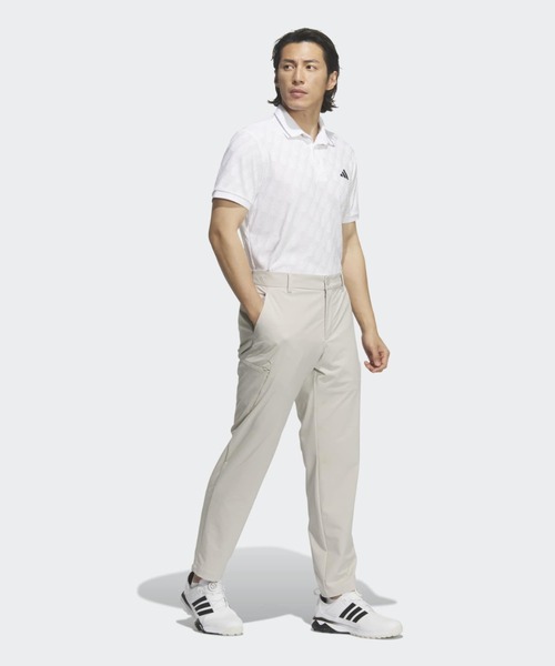 adidas(アディダス)の「ジャカード 半袖ポロ【adidas Golf/アディダスゴルフ】(ポロシャツ・メンズ・ホワイト・XX-LARGE/3XL/LARGE/MEDIUM/SMALL/X-LARGE)」の4枚目の写真