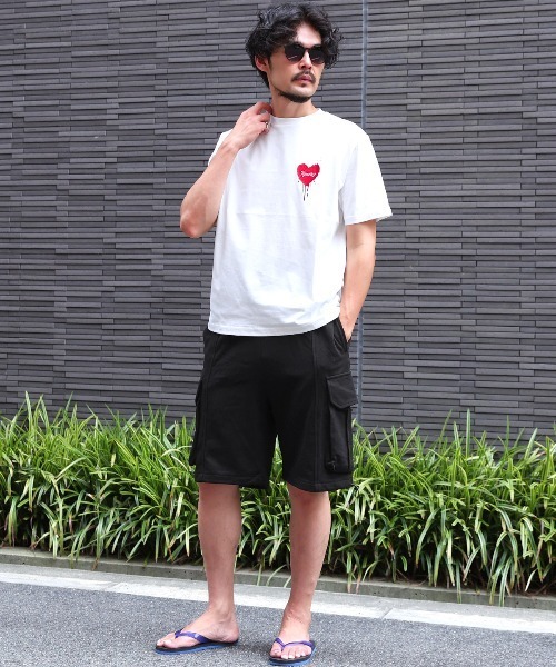 LUXSTYLE(ラグスタイル)の「スウェットカーゴハーフパンツ(カーゴパンツ・メンズ・ネイビー/ブラック・M/L)」の5枚目の写真