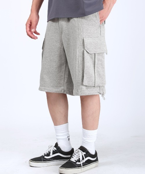LUXSTYLE(ラグスタイル)の「スウェットカーゴハーフパンツ(カーゴパンツ・メンズ・ネイビー/ブラック・M/L)」の6枚目の写真