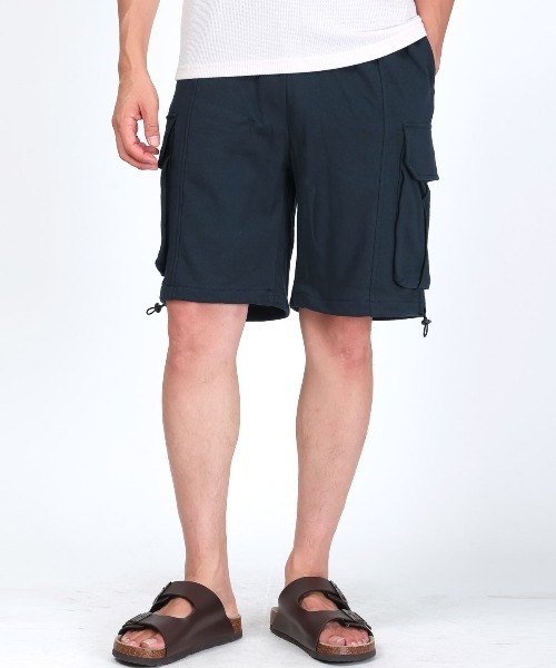 LUXSTYLE(ラグスタイル)の「スウェットカーゴハーフパンツ(カーゴパンツ・メンズ・ネイビー/ブラック・M/L)」の8枚目の写真