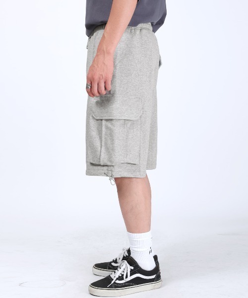 LUXSTYLE(ラグスタイル)の「スウェットカーゴハーフパンツ(カーゴパンツ・メンズ・ネイビー/ブラック・M/L)」の10枚目の写真