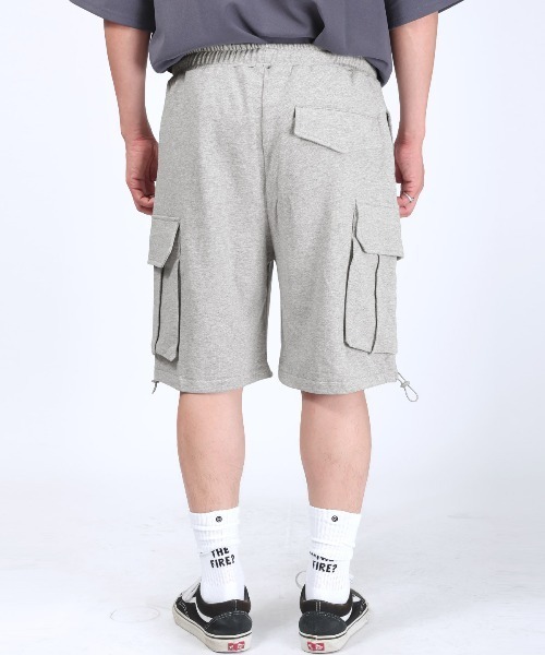LUXSTYLE(ラグスタイル)の「スウェットカーゴハーフパンツ(カーゴパンツ・メンズ・ネイビー/ブラック・M/L)」の11枚目の写真