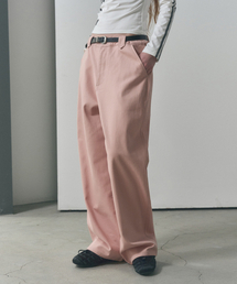 SECONDMONO（セカンドモノローグ）の「セミワイドフィットツイルコットンチノパンツ[PINK]_SEPT051PINK（その他パンツ）」