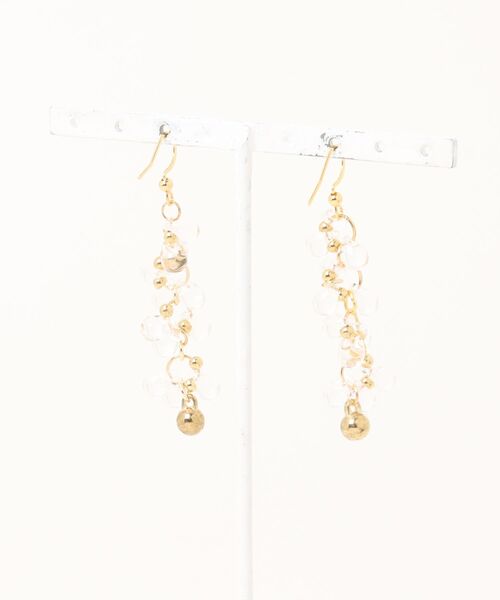 tone(トーン)の「【Flower】【アレルギー対応】チェコビーズのつぶつぶピアス(MA)(ピアス(両耳用)・レディース・ゴールド・FREE)」の5枚目の写真
