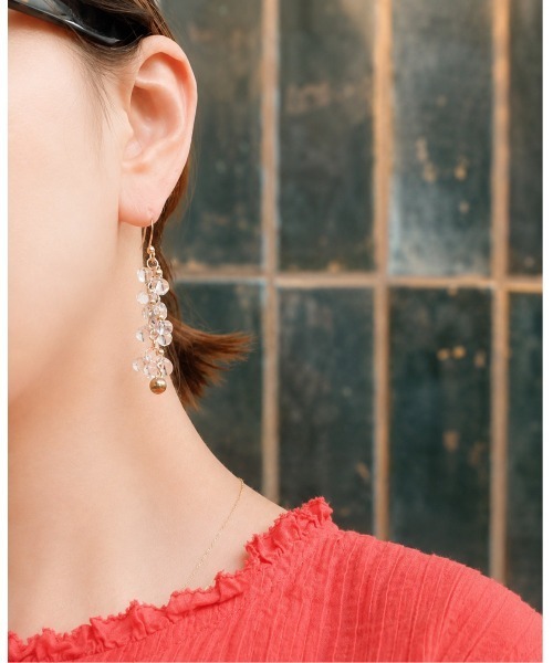 tone(トーン)の「【Flower】【アレルギー対応】チェコビーズのつぶつぶピアス(MA)(ピアス(両耳用)・レディース・ゴールド・FREE)」の4枚目の写真