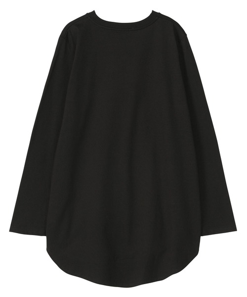 ZUCCa(ズッカ)の「HEART LOGO SHIRT TAIL T / カットソー(スウェット・レディース・カーキ/ホワイト/ブラック・M size)」の4枚目の写真