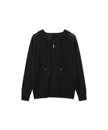 Waffle Knit Zip-Up Hoodie (3colors)