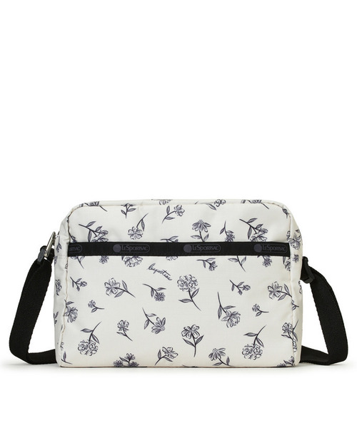 LeSportsac(レスポートサック)の「DANIELLA CROSSBODY インクスケッチドフローラルアイボリー(ショルダーバッグ・レディース・ホワイト・FREE)」の4枚目の写真