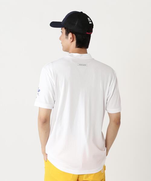 PEARLY GATES(パーリーゲイツ)の「【PEARLY GATES】Stone Cool2冷感ポリエチレンバーズアイ半袖ハイネックカットソー(Tシャツ/カットソー・メンズ・ホワイト/ピンク系その他3/ネイビー・MEDIUM/LARGE/SMALL/XX-LARGE/X-LARGE)」の17枚目の写真