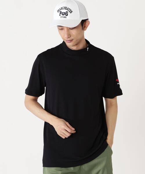 PEARLY GATES(パーリーゲイツ)の「【PEARLY GATES】Stone Cool2冷感ポリエチレンバーズアイ半袖ハイネックカットソー(Tシャツ/カットソー・メンズ・ホワイト/ピンク系その他3/ネイビー・MEDIUM/LARGE/SMALL/XX-LARGE/X-LARGE)」の21枚目の写真