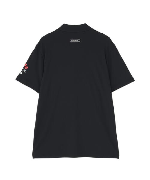 PEARLY GATES(パーリーゲイツ)の「【PEARLY GATES】Stone Cool2冷感ポリエチレンバーズアイ半袖ハイネックカットソー(Tシャツ/カットソー・メンズ・ホワイト/ピンク系その他3/ネイビー・MEDIUM/LARGE/SMALL/XX-LARGE/X-LARGE)」の6枚目の写真