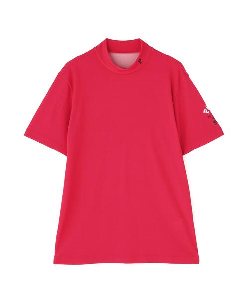 PEARLY GATES(パーリーゲイツ)の「【PEARLY GATES】Stone Cool2冷感ポリエチレンバーズアイ半袖ハイネックカットソー(Tシャツ/カットソー・メンズ・ホワイト/ピンク系その他3/ネイビー・MEDIUM/LARGE/SMALL/XX-LARGE/X-LARGE)」の12枚目の写真