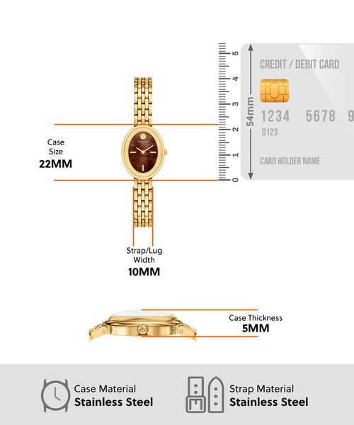 TORY BURCH(トリーバーチ)の「トリーバーチ 腕時計 レディース アナログ ステンレス TBW6047(アナログ腕時計・レディース・ゴールド・FREE)」の5枚目の写真