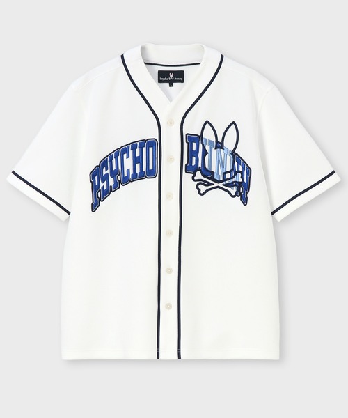 Psycho Bunny(サイコバニー)の「エンブロイダリーバニー ベースボールシャツ(Tシャツ/カットソー・メンズ・ホワイト/ネイビー・X-LARGE/LARGE/MEDIUM)」の13枚目の写真