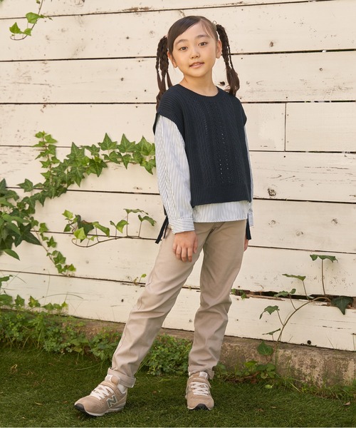 ikka（イッカ）の「【親子コーデ】ニットベストブラウスセット（120~160cm）（アンサンブル・キッズ・ネイビー/グレイッシュベージュ・130/140/150/120/160）」の17枚目の写真