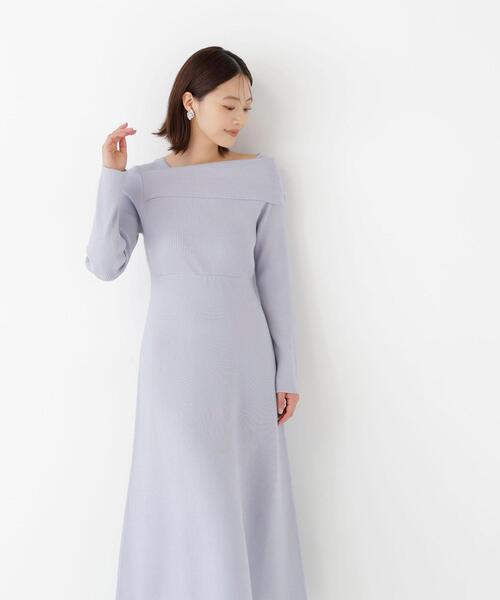 NATURAL BEAUTY BASIC(ナチュラルビューティーベーシック)の「オフショルニットワンピース(ワンピース・レディース・ブラウン/ブルー・MEDIUM/SMALL)」の21枚目の写真