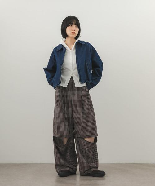 KBF(ケイビーエフ)の「2WAYチェックパンツ(その他パンツ・レディース・ベージュ系その他/ブラウン系その他・ONE)」の8枚目の写真