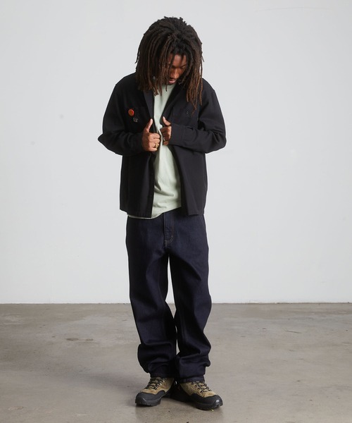 HUF(ハフ)の「OLYMPIA HOODED OVERSHIRT(シャツ/ブラウス・メンズ・ブラック・XL/L/M/S)」の7枚目の写真