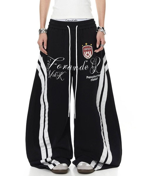 mushwear(マッシュウェア)の「エンブレムラインスウェットパンツ(スウェットパンツ・メンズ・ブラック/ブルー・X-LARGE/LARGE/MEDIUM/SMALL)」の2枚目の写真