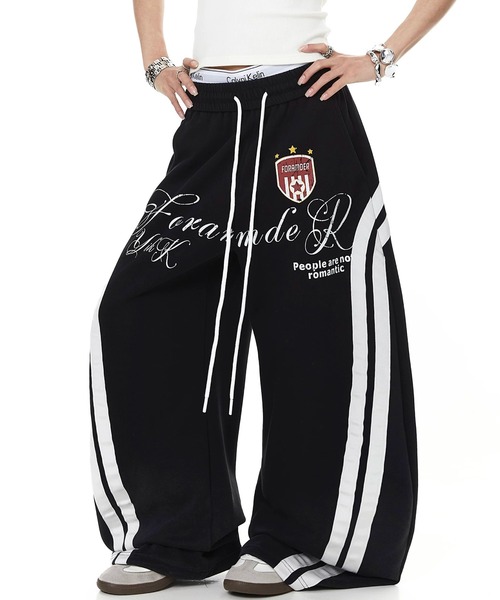 mushwear(マッシュウェア)の「エンブレムラインスウェットパンツ(スウェットパンツ・メンズ・ブラック/ブルー・X-LARGE/LARGE/MEDIUM/SMALL)」の4枚目の写真
