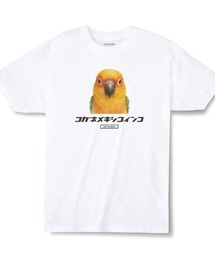 Moftique | Moftique(モフティック) エントリーモデル 半袖Tシャツ アニマル コガネメキシコインコ 鳥 ペット インクジェットプリント 褪せ感 4.0オンス 薄手 トップス カットソー 夏 カジュアル レディース ユニセックス(Tシャツ/カットソー)