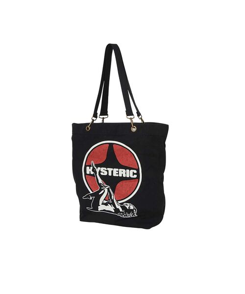 HYSTERIC GLAMOUR(ヒステリックグラマー)の「LEISURE WOMAN トートバッグ(トートバッグ・メンズ・グリーン/ホワイト/ブラック・FREE)」の2枚目の写真