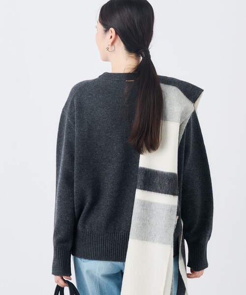 NOLLEY’S（ノーリーズ）の「【WEB＆店舗限定カラーあり】MUSICクルーネックプルオーバー（ニット/セーター・レディース・グレー系その他/チャコールグレー/ベビーピンク/ブルー系その他7/グレー系その他2・38）」の7枚目の写真