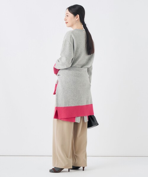 NOLLEY’S（ノーリーズ）の「【WEB＆店舗限定カラーあり】MUSICクルーネックプルオーバー（ニット/セーター・レディース・グレー系その他/チャコールグレー/ベビーピンク/ブルー系その他7/グレー系その他2・38）」の14枚目の写真