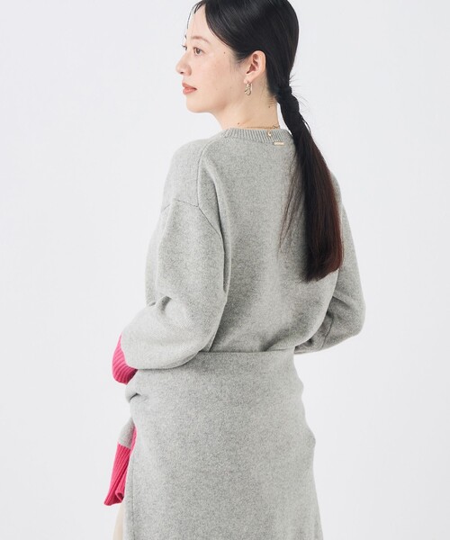 NOLLEY’S（ノーリーズ）の「【WEB＆店舗限定カラーあり】MUSICクルーネックプルオーバー（ニット/セーター・レディース・グレー系その他/チャコールグレー/ベビーピンク/ブルー系その他7/グレー系その他2・38）」の20枚目の写真