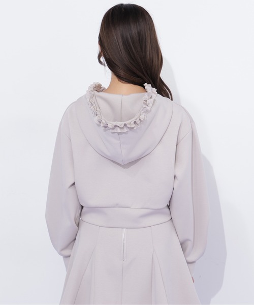 JILL by JILL STUART(ジルバイジルスチュアート)の「ダイバーセットアップ フリルパーカー(パーカー・レディース・グレー/ベージュ/ブラック・FREE)」の22枚目の写真