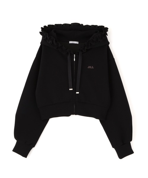 JILL by JILL STUART(ジルバイジルスチュアート)の「ダイバーセットアップ フリルパーカー(パーカー・レディース・グレー/ベージュ/ブラック・FREE)」の12枚目の写真