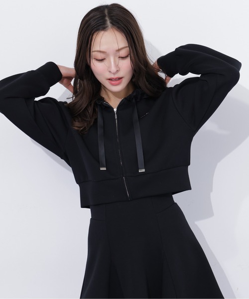 JILL by JILL STUART(ジルバイジルスチュアート)の「ダイバーセットアップ フリルパーカー(パーカー・レディース・グレー/ベージュ/ブラック・FREE)」の19枚目の写真