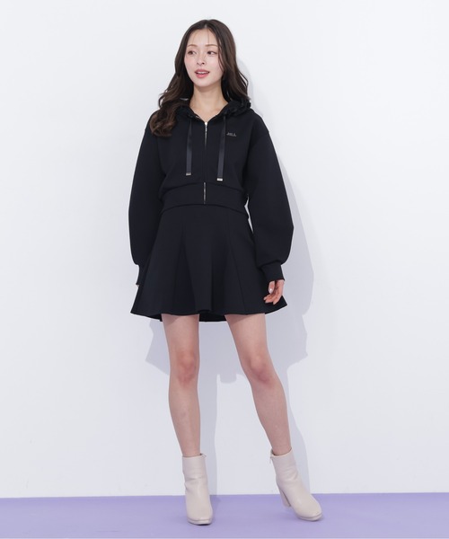 JILL by JILL STUART(ジルバイジルスチュアート)の「ダイバーセットアップ フリルパーカー(パーカー・レディース・グレー/ベージュ/ブラック・FREE)」の17枚目の写真