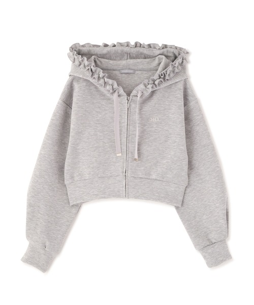 JILL by JILL STUART(ジルバイジルスチュアート)の「ダイバーセットアップ フリルパーカー(パーカー・レディース・グレー/ベージュ/ブラック・FREE)」の10枚目の写真