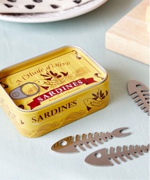 MILLION CARATS（ミリオンカラッツ）の「【6本セット・食洗機対応・缶詰ケース付き】Balvi - Conserverie スナックフォーク -レトロな魚介缶にステンレス製ミニカトラリーを詰め込んだテーブルウェア（キッチンツール）」