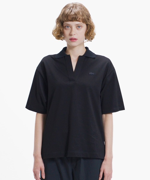 スキッパーカラー リラックスプルオーバー（ポロシャツ）｜LACOSTE