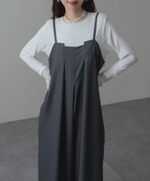 ANNA LUNA(アンナルナ)の「【ANNA LUNA】重ねる だけで今っぽい! レース タートル プルオーバー(Tシャツ/カットソー・レディース・ブラウン/ブラック/ホワイト/ライトグレー・MEDIUM)」の9枚目の写真