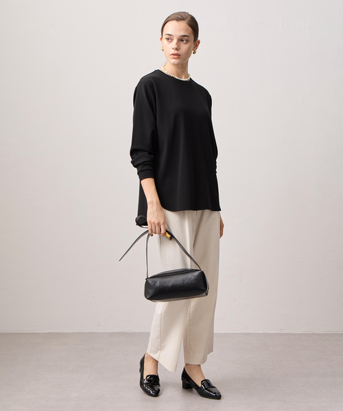 LE SOUK HOLIDAY(ルスークホリデー)の「ジョーゼットカットソーTブラウス(Tシャツ/カットソー・レディース・ブラック/オフホワイト・M/L)」の21枚目の写真