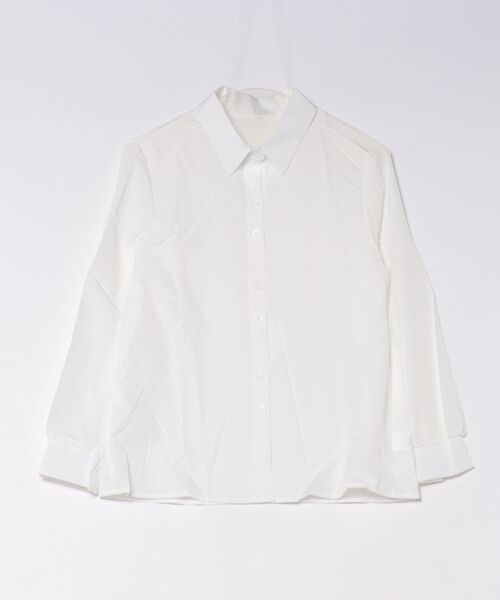 merrylatte（メリーラテ）の「シフォンベーシックシャツ 長袖ブラウス【SS】（シャツ/ブラウス・レディース・ホワイト/ブラック/ライトブルー・S/L/M）」の17枚目の写真