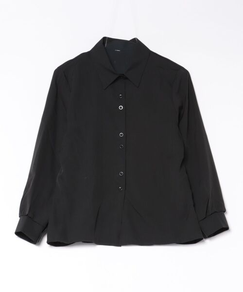 merrylatte（メリーラテ）の「シフォンベーシックシャツ 長袖ブラウス【SS】（シャツ/ブラウス・レディース・ホワイト/ブラック/ライトブルー・S/L/M）」の18枚目の写真