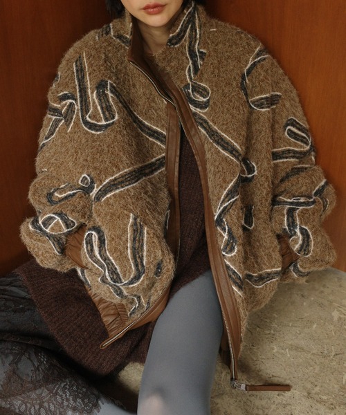 UND REVERSIBLE RIBBON BOA JACKET（ブルゾン）｜Ameri（アメリ）の