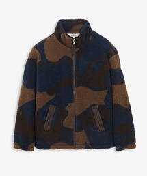 AIGLE（エーグル）の「ネイビージャカード シェルパフリースブルゾン（ブルゾン）」