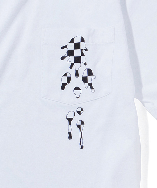 NUMBER (N)INE(ナンバーナイン)の「POCKET T-SHIRT_CHECKERD FALG(Tシャツ/カットソー・メンズ・ホワイト/ブラック・3/2/4)」の11枚目の写真