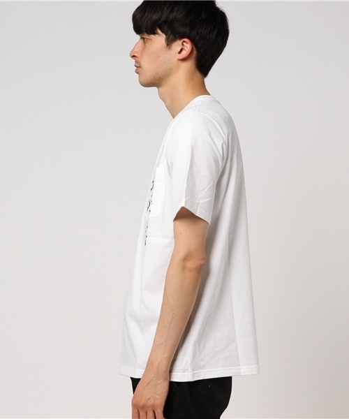NUMBER (N)INE(ナンバーナイン)の「POCKET T-SHIRT_CHECKERD FALG(Tシャツ/カットソー・メンズ・ホワイト/ブラック・3/2/4)」の4枚目の写真