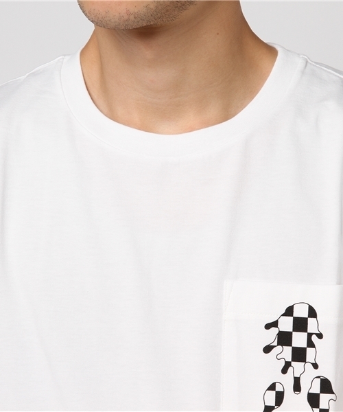 NUMBER (N)INE(ナンバーナイン)の「POCKET T-SHIRT_CHECKERD FALG(Tシャツ/カットソー・メンズ・ホワイト/ブラック・3/2/4)」の7枚目の写真