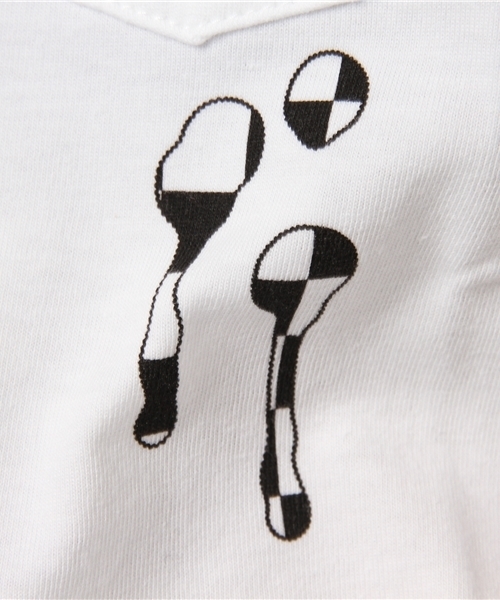 NUMBER (N)INE(ナンバーナイン)の「POCKET T-SHIRT_CHECKERD FALG(Tシャツ/カットソー・メンズ・ホワイト/ブラック・3/2/4)」の10枚目の写真