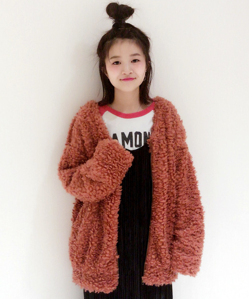 archives(アルシーヴ)の「【WEB限定】ボアブルゾン(ブルゾン・レディース・ブラック/ワイン/ピンク/グレー・MEDIUM)」の4枚目の写真